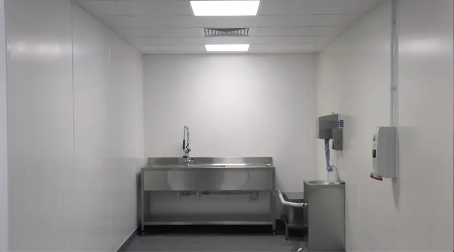 food factory cladding in modern food production facility