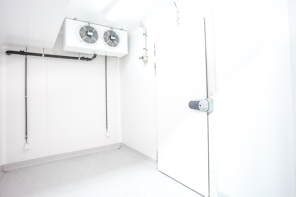 commercial walk in fridge interior