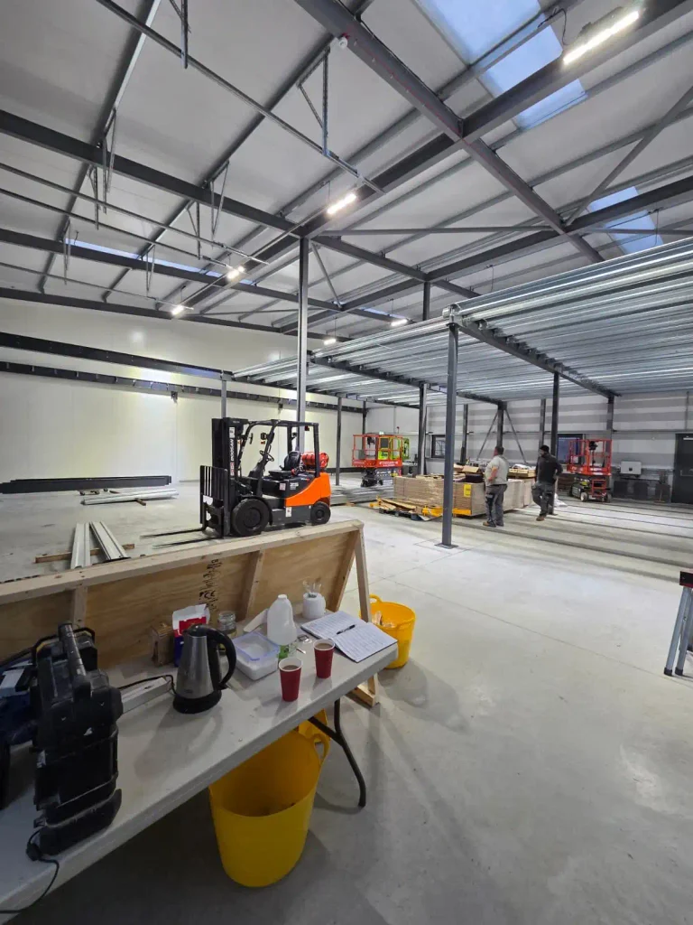 warehouse refurbishment services taking place in crowborough, sussex